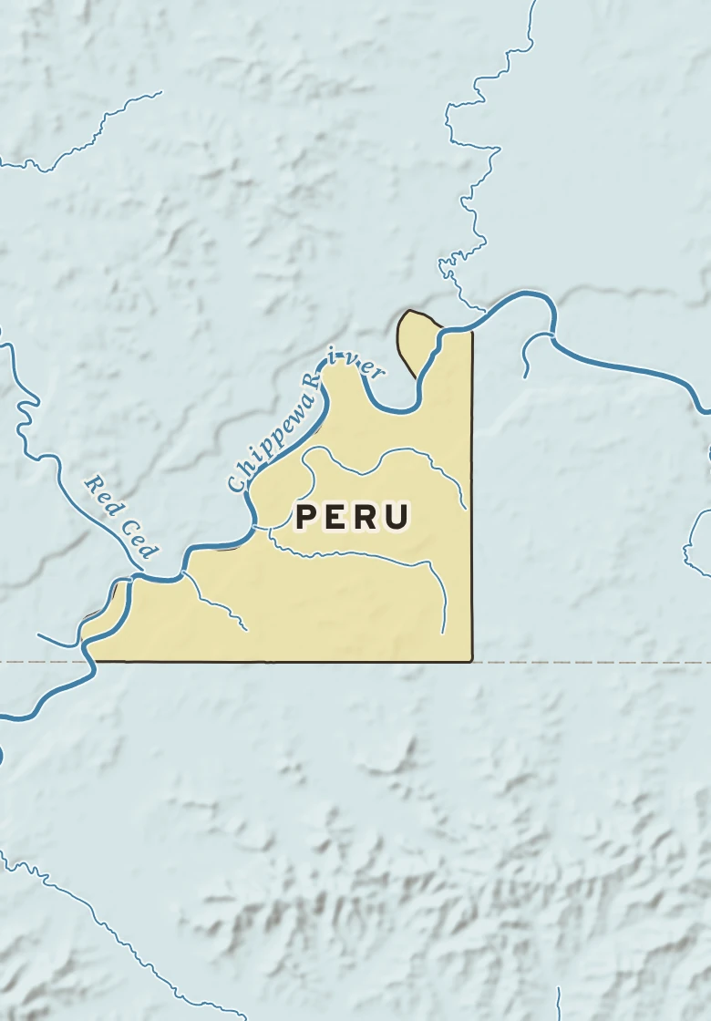 Atlas plate of Peru, Wisconsin.