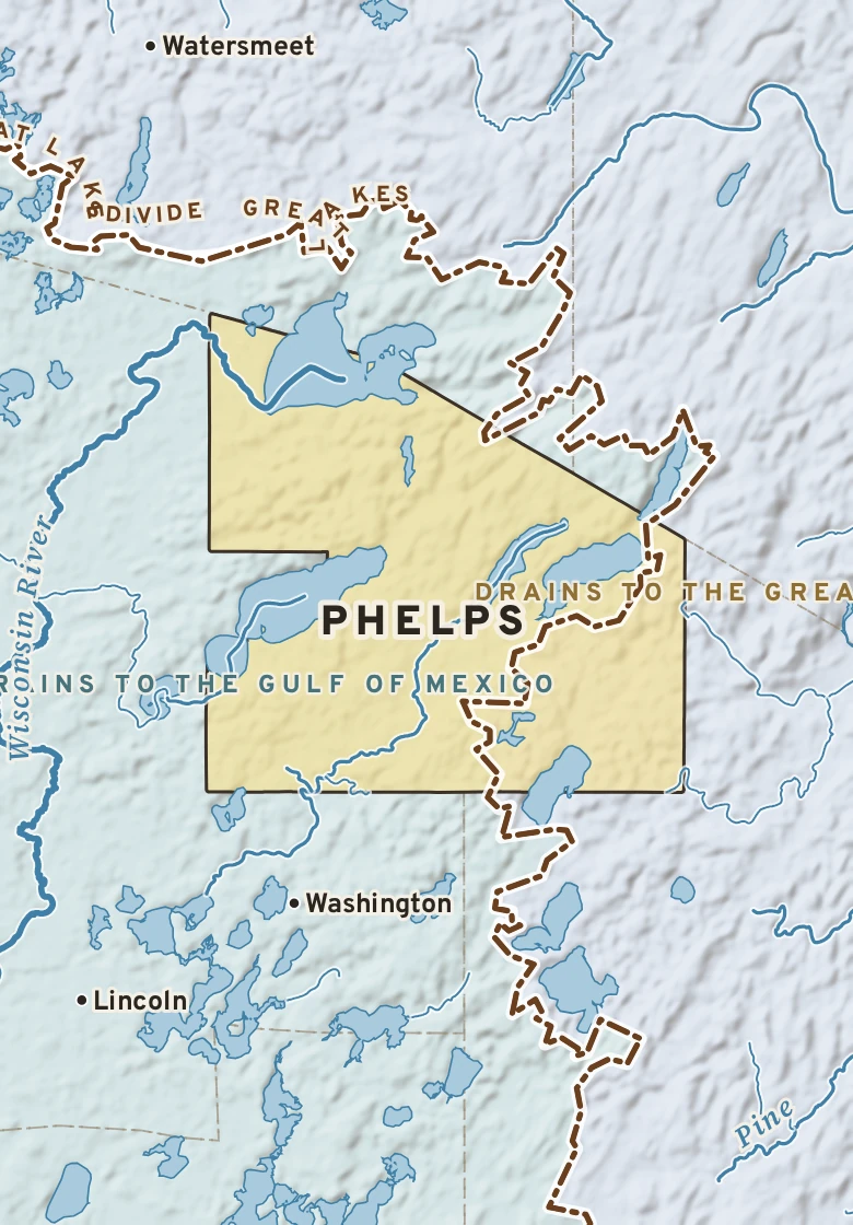 Atlas plate of Phelps, Wisconsin.
