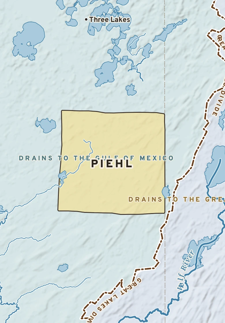 Atlas plate of Piehl, Wisconsin.