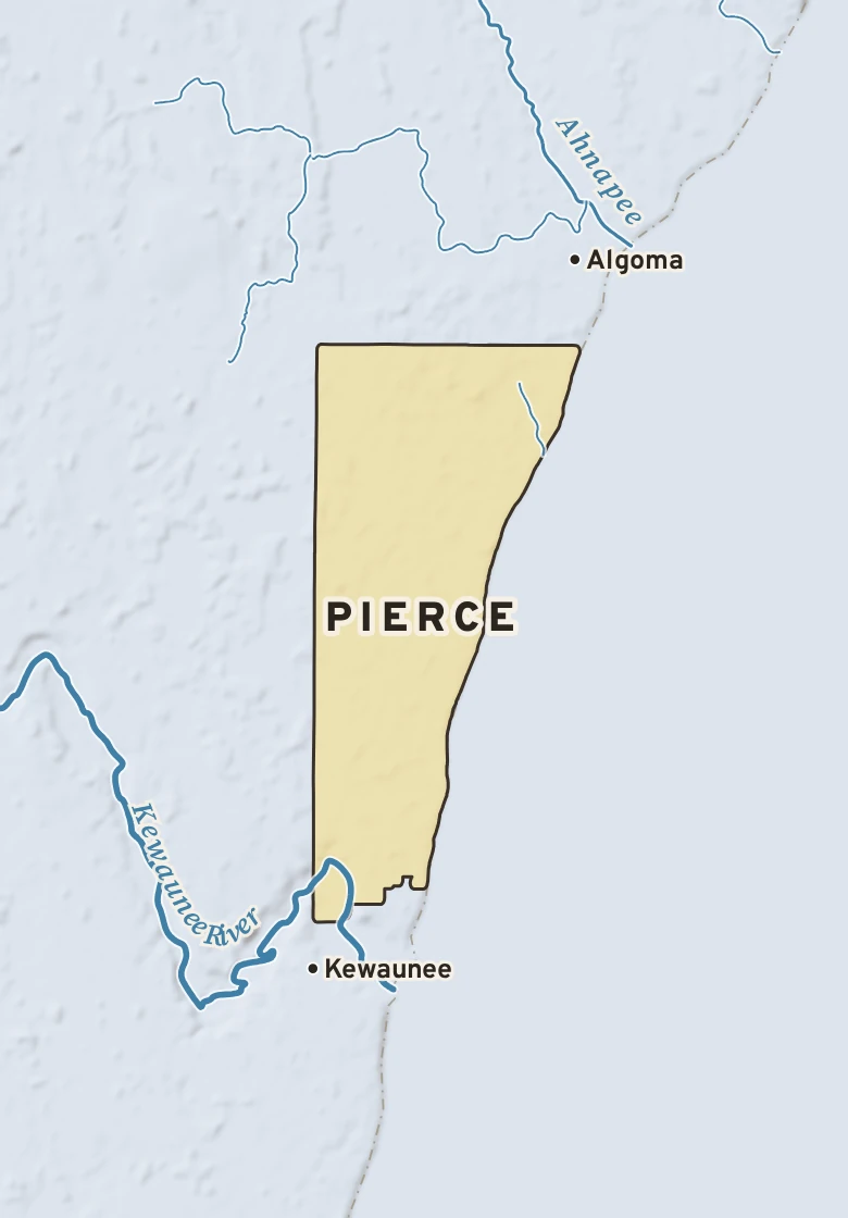 Atlas plate of Pierce, Wisconsin.