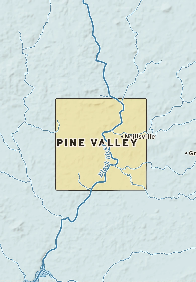 Atlas plate of Pine Valley, Wisconsin.