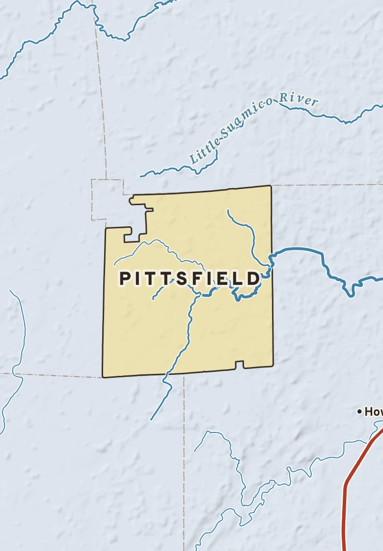 Atlas plate of Pittsfield, Wisconsin.