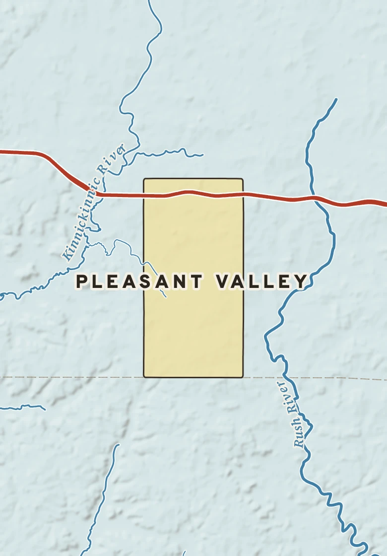 Atlas plate of Pleasant Valley, Wisconsin.