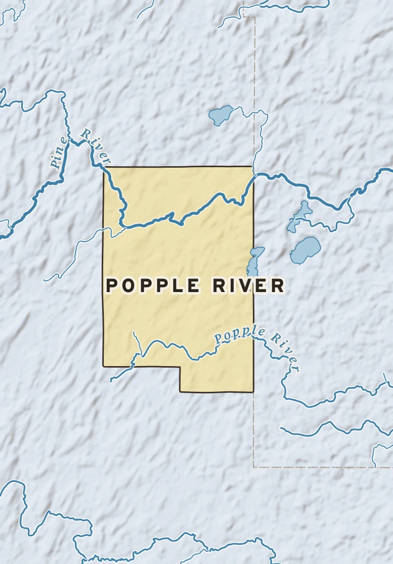 Atlas plate of Popple River, Wisconsin.