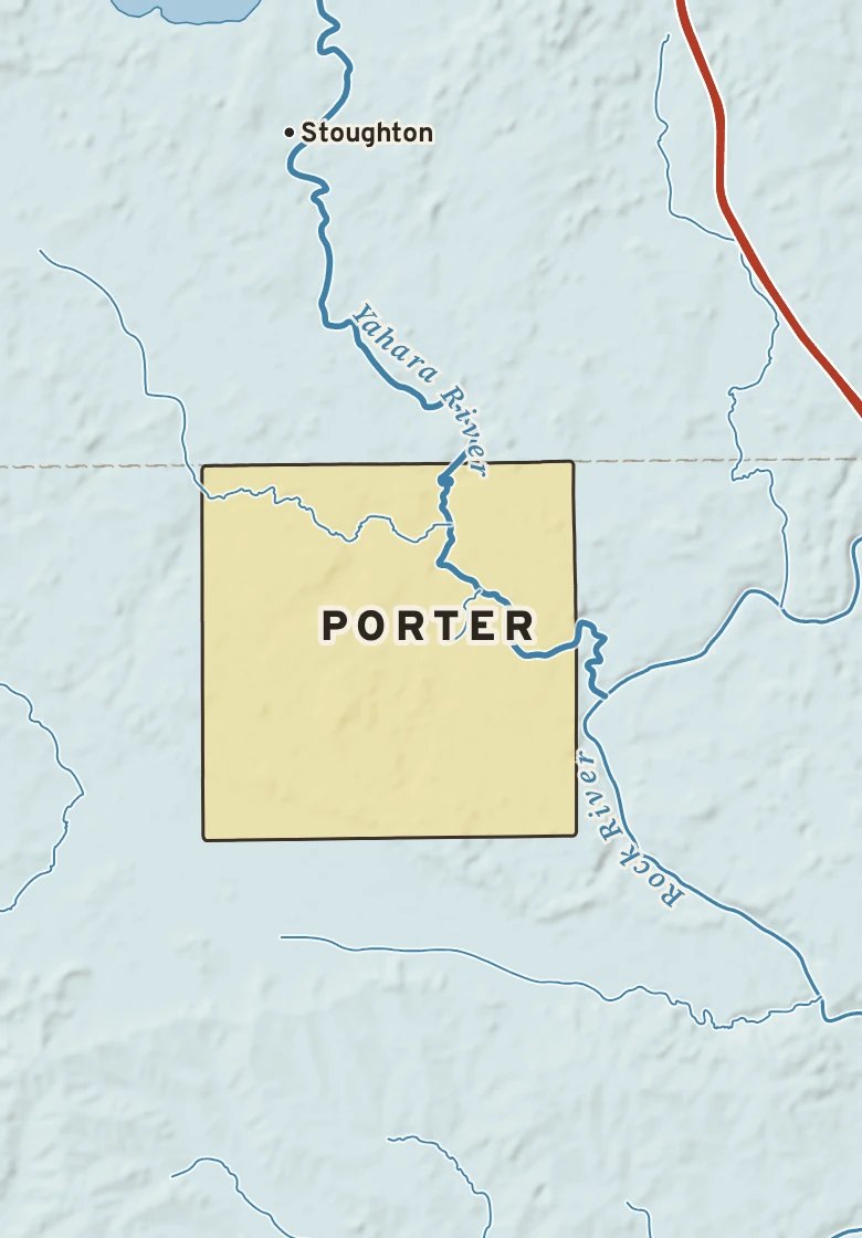 Atlas plate of Porter, Wisconsin.