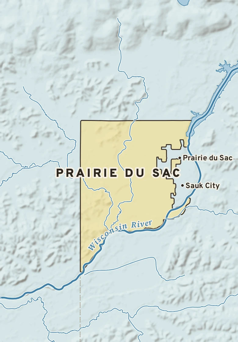 Atlas plate of Prairie du Sac, Wisconsin.