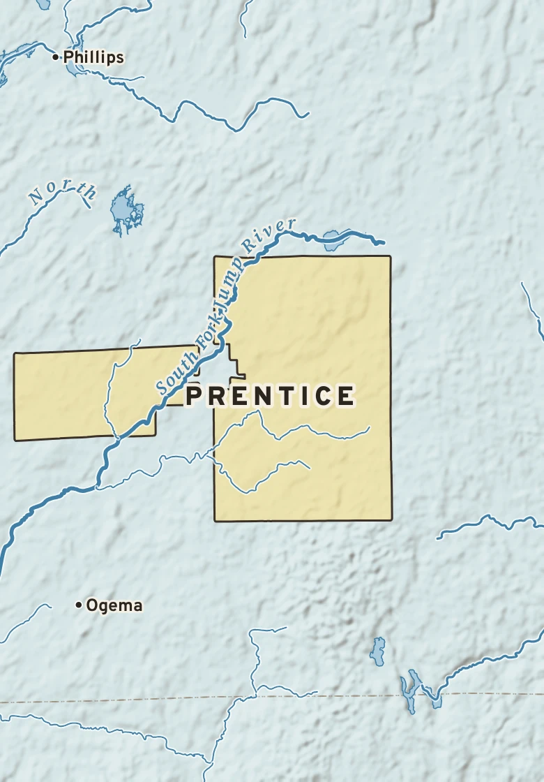 Atlas plate of Prentice, Wisconsin.