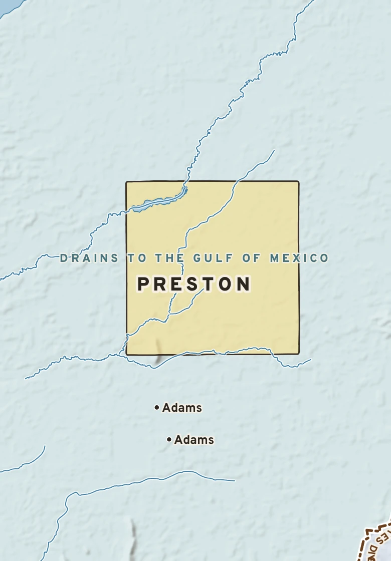 Atlas plate of Preston, Wisconsin.