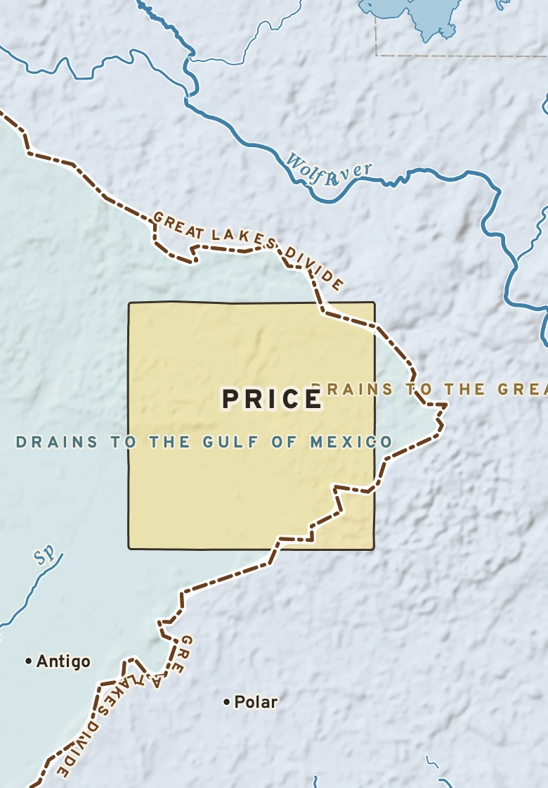 Atlas plate of Price, Wisconsin.