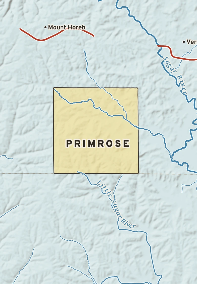 Atlas plate of Primrose, Wisconsin.