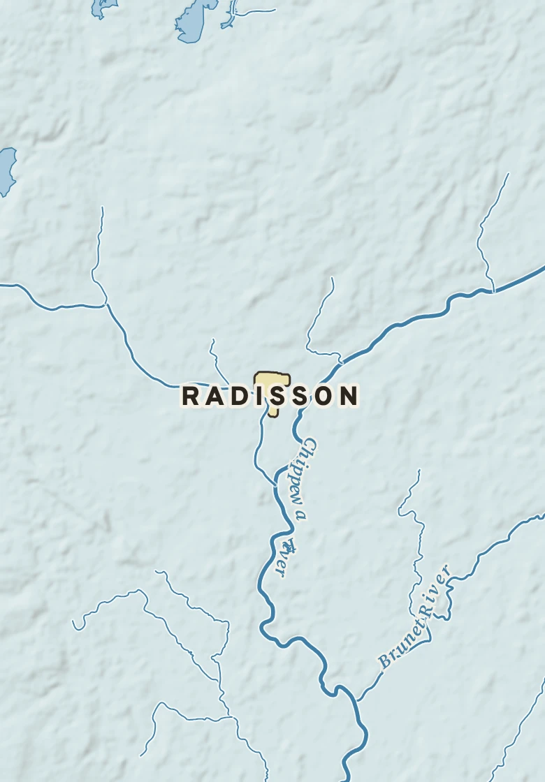 Atlas plate of Radisson, Wisconsin.
