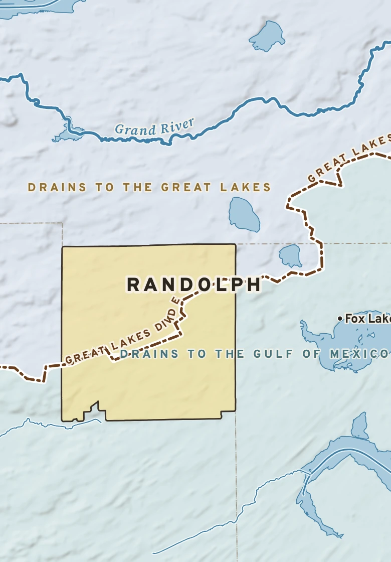 Atlas plate of Randolph, Wisconsin.