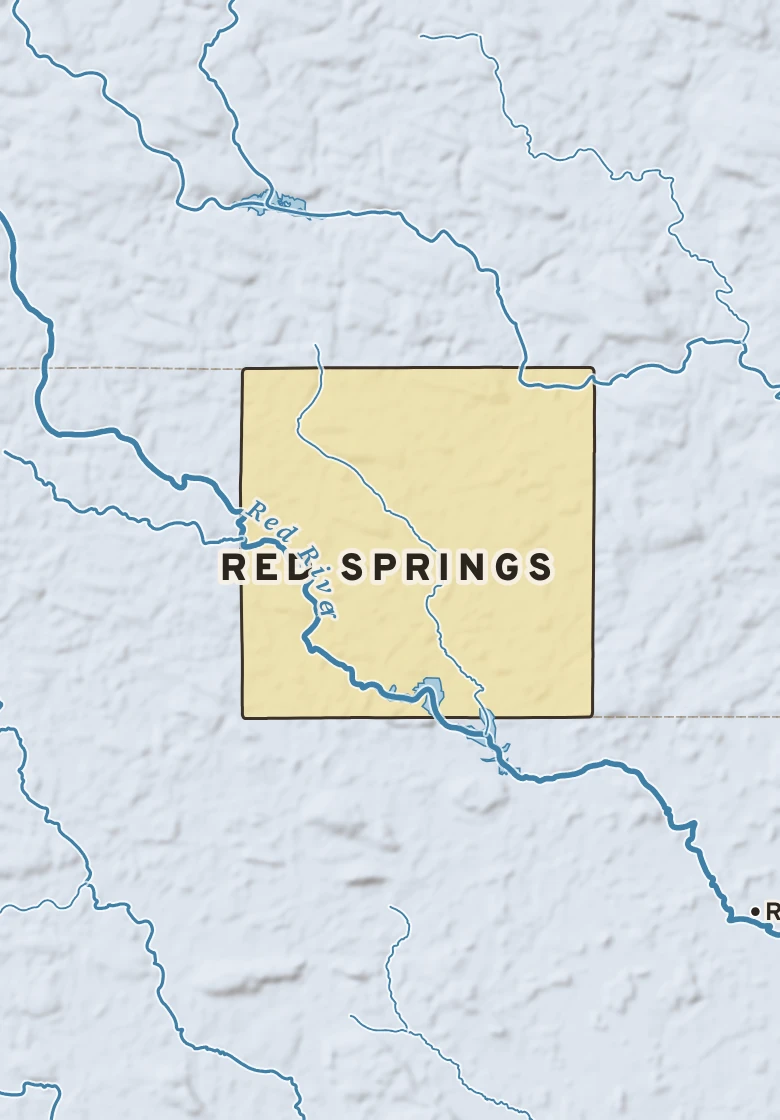Atlas plate of Red Springs, Wisconsin.