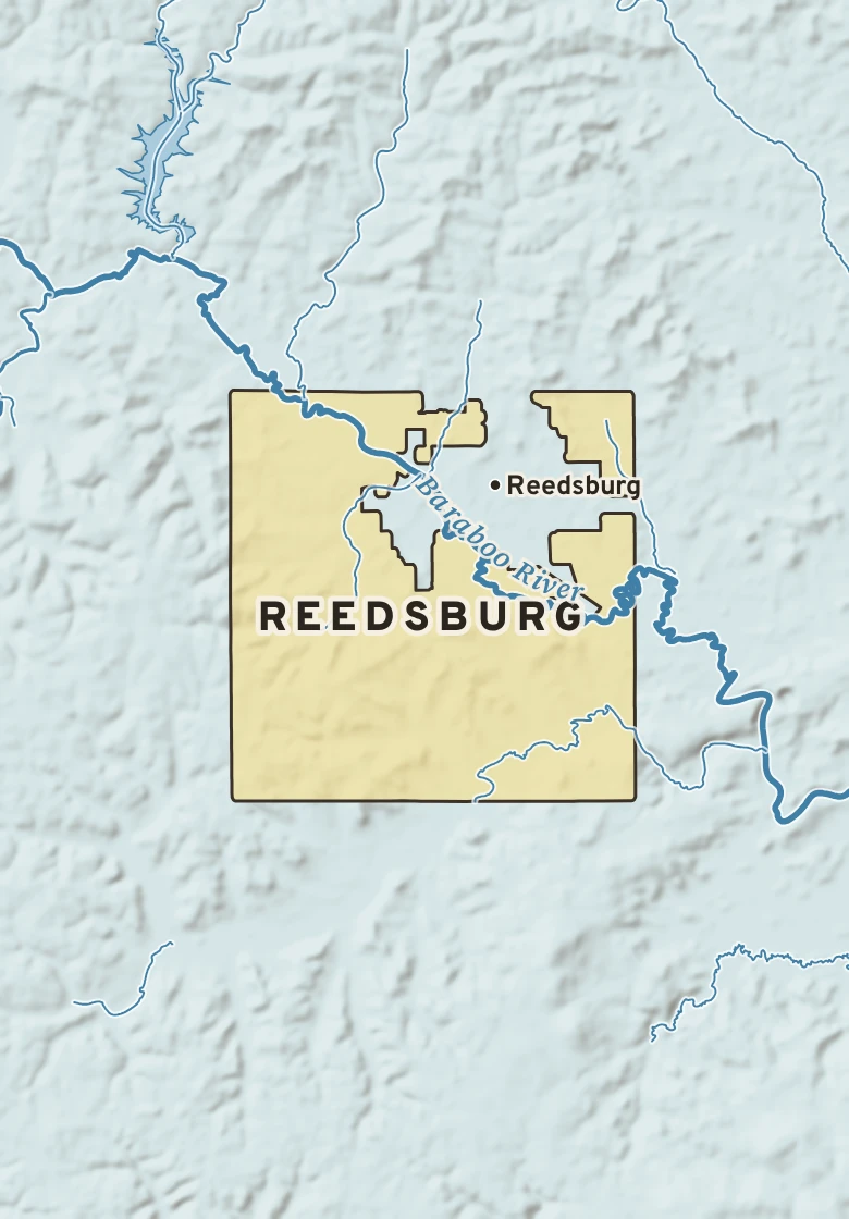 Atlas plate of Reedsburg, Wisconsin.