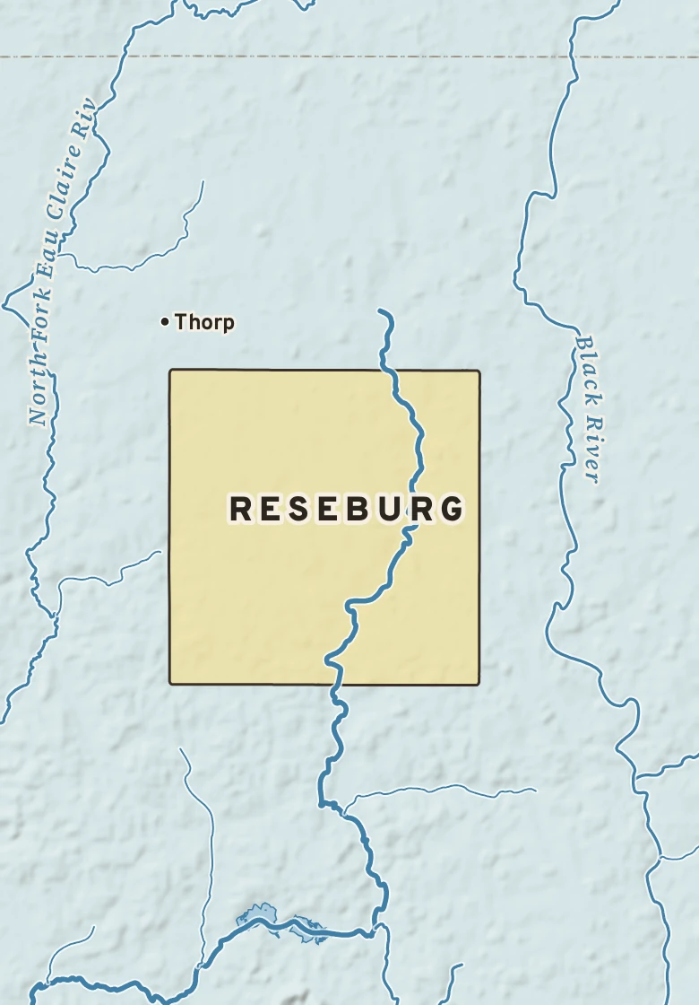 Atlas plate of Reseburg, Wisconsin.