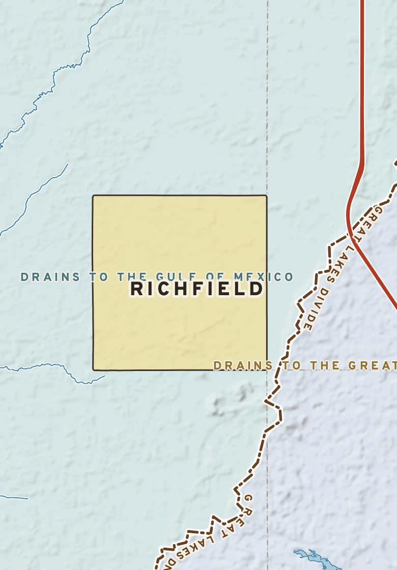 Atlas plate of Richfield, Wisconsin.