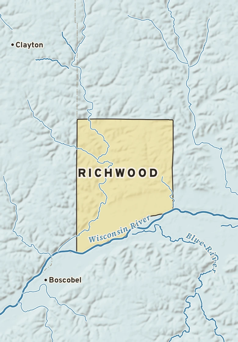 Atlas plate of Richwood, Wisconsin.