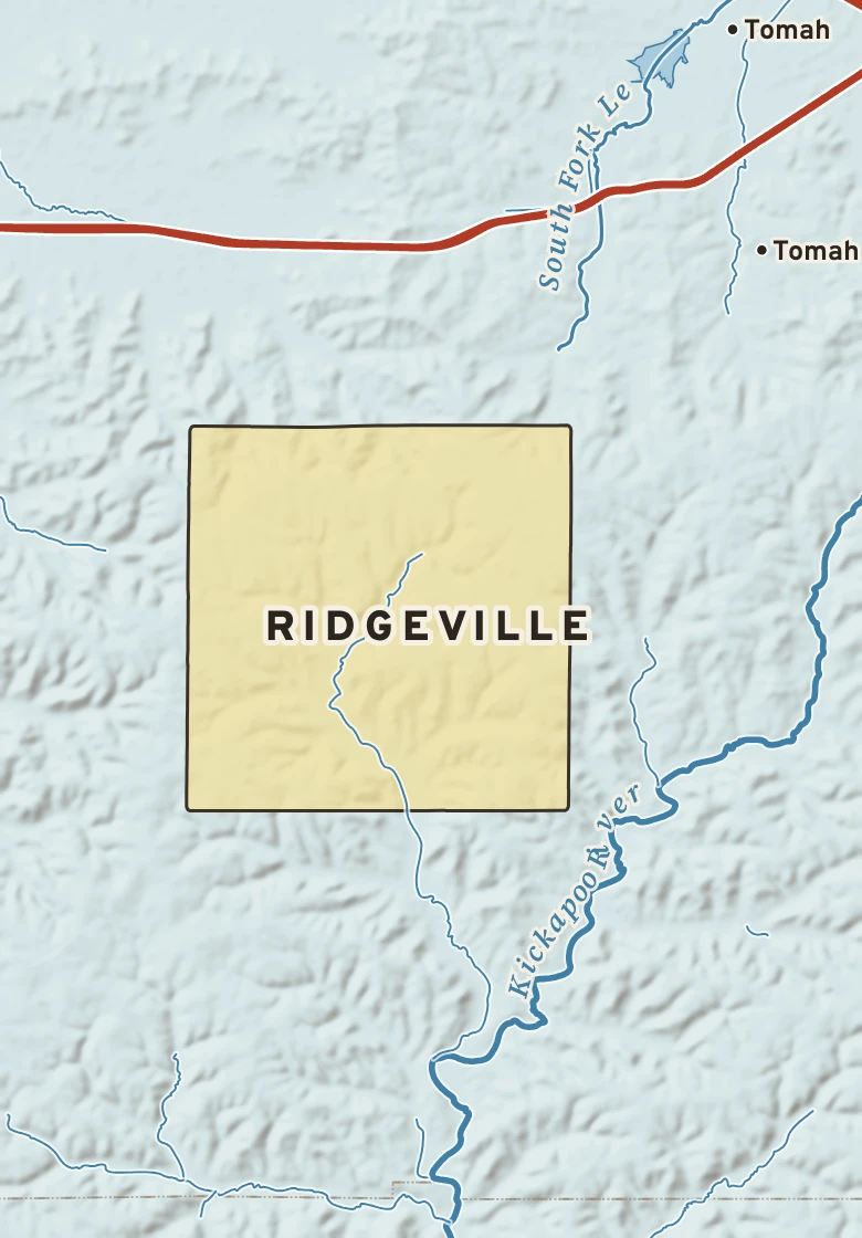 Atlas plate of Ridgeville, Wisconsin.