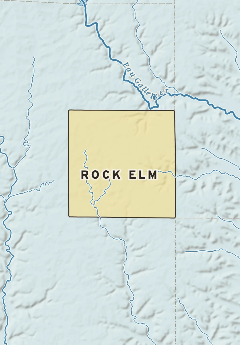 Atlas plate of Rock Elm, Wisconsin.