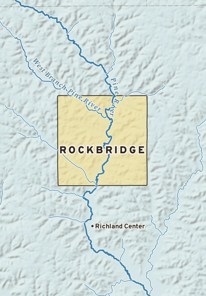 Atlas plate of Rockbridge, Wisconsin.