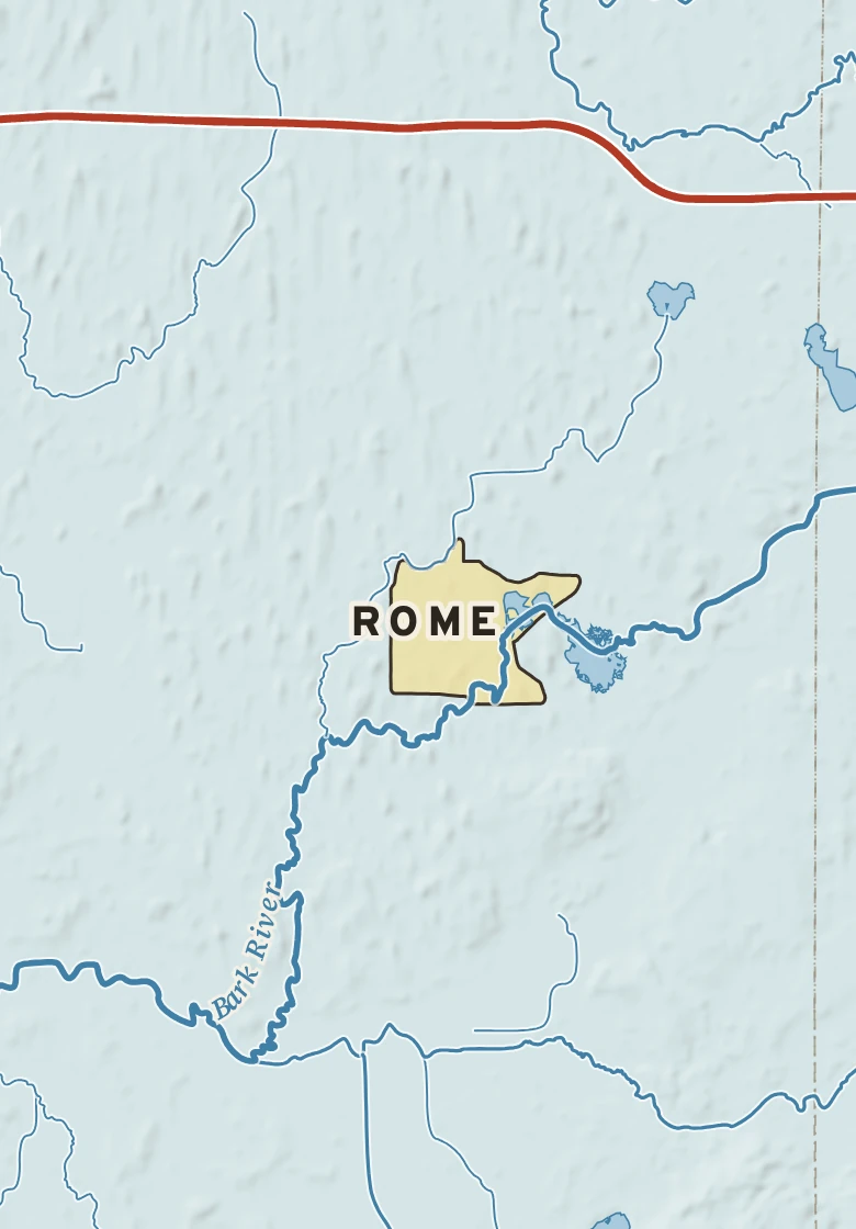 Atlas plate of Rome, Wisconsin.