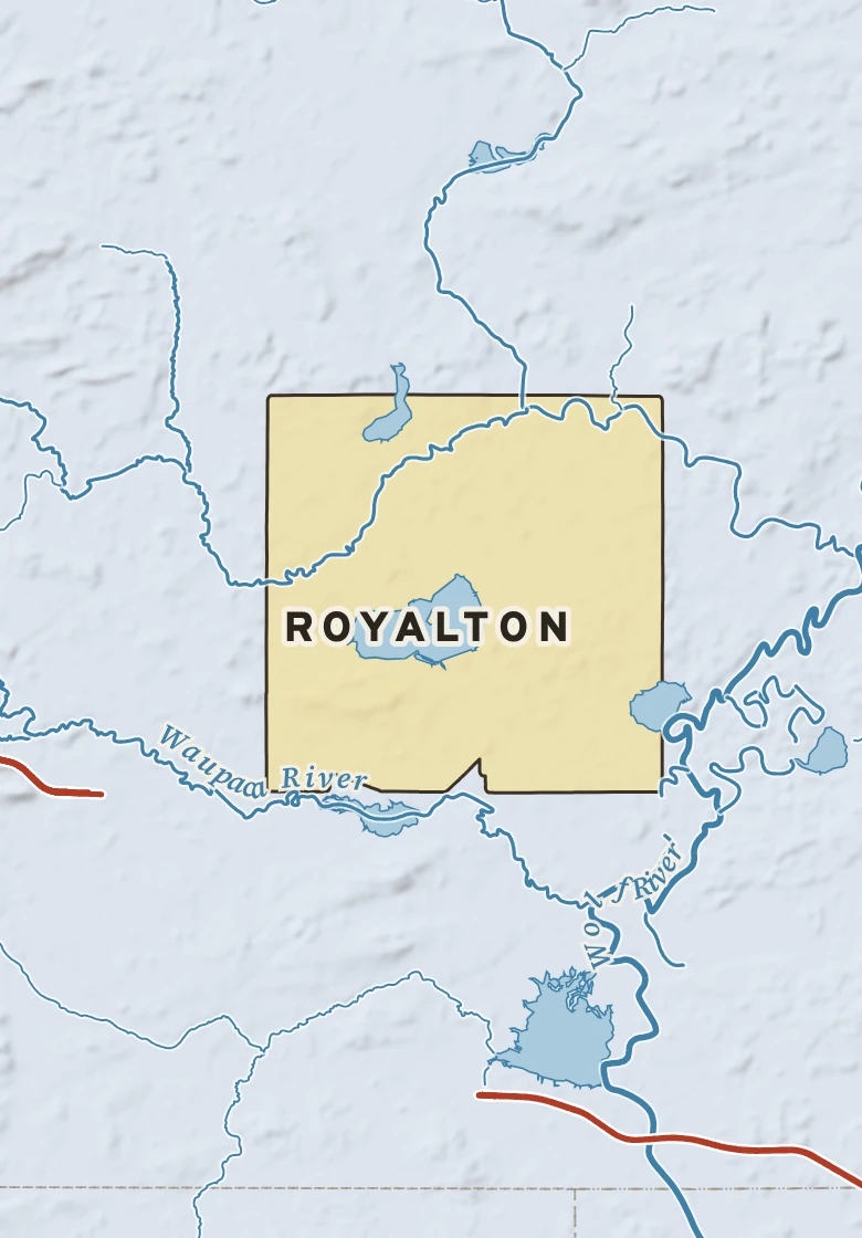 Atlas plate of Royalton, Wisconsin.