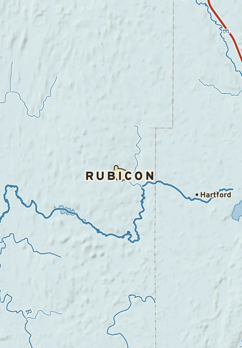 Atlas plate of Rubicon, Wisconsin.
