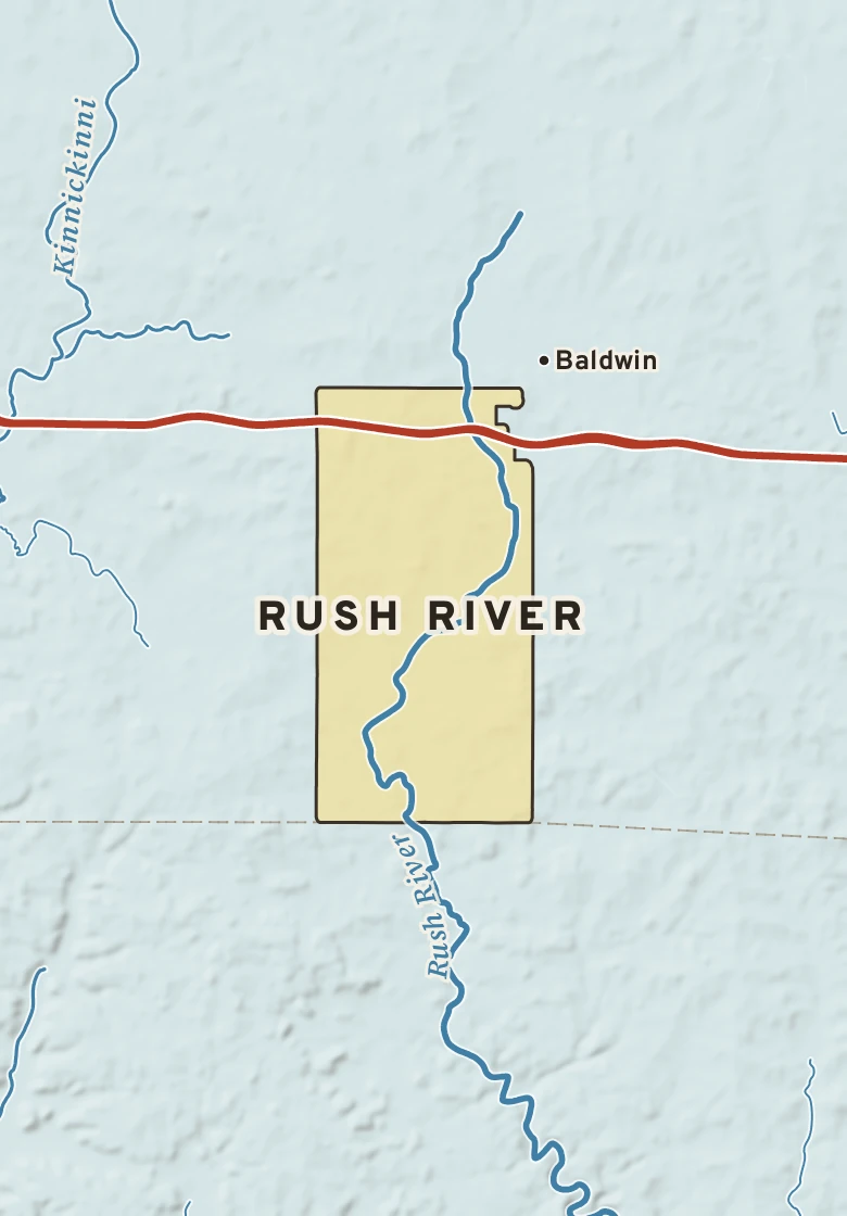 Atlas plate of Rush River, Wisconsin.