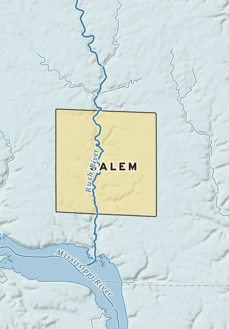 Atlas plate of Salem, Wisconsin.
