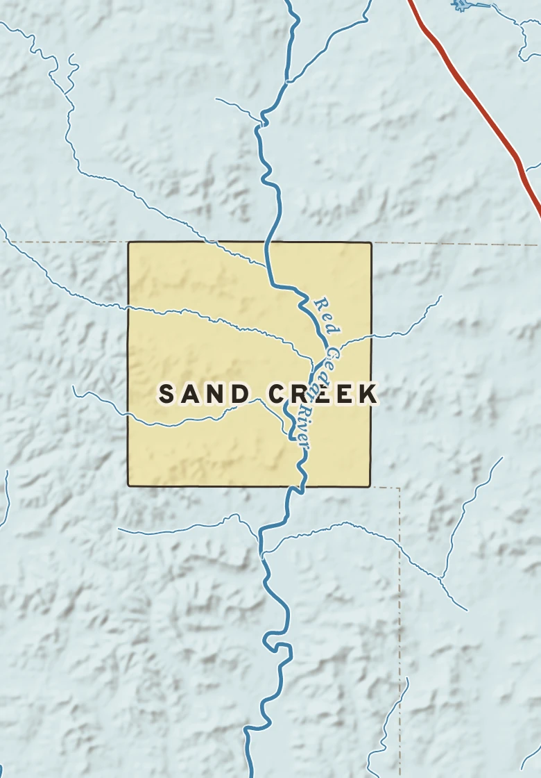 Atlas plate of Sand Creek, Wisconsin.