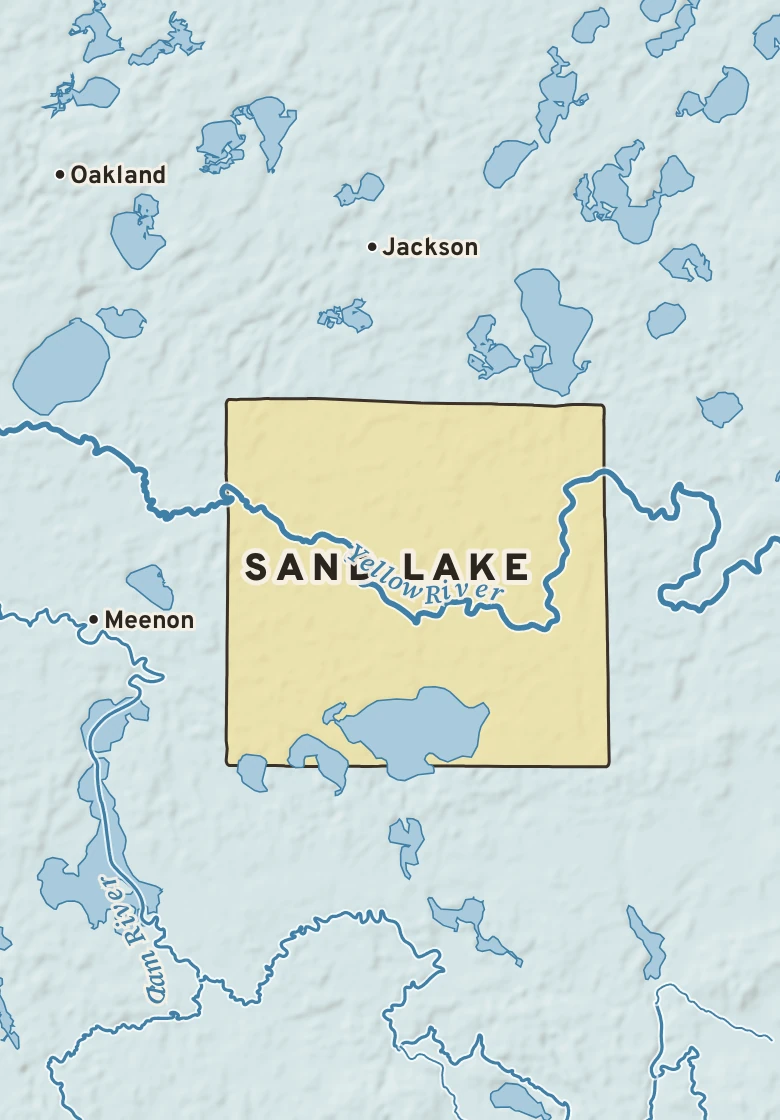 Atlas plate of Sand Lake, Wisconsin.