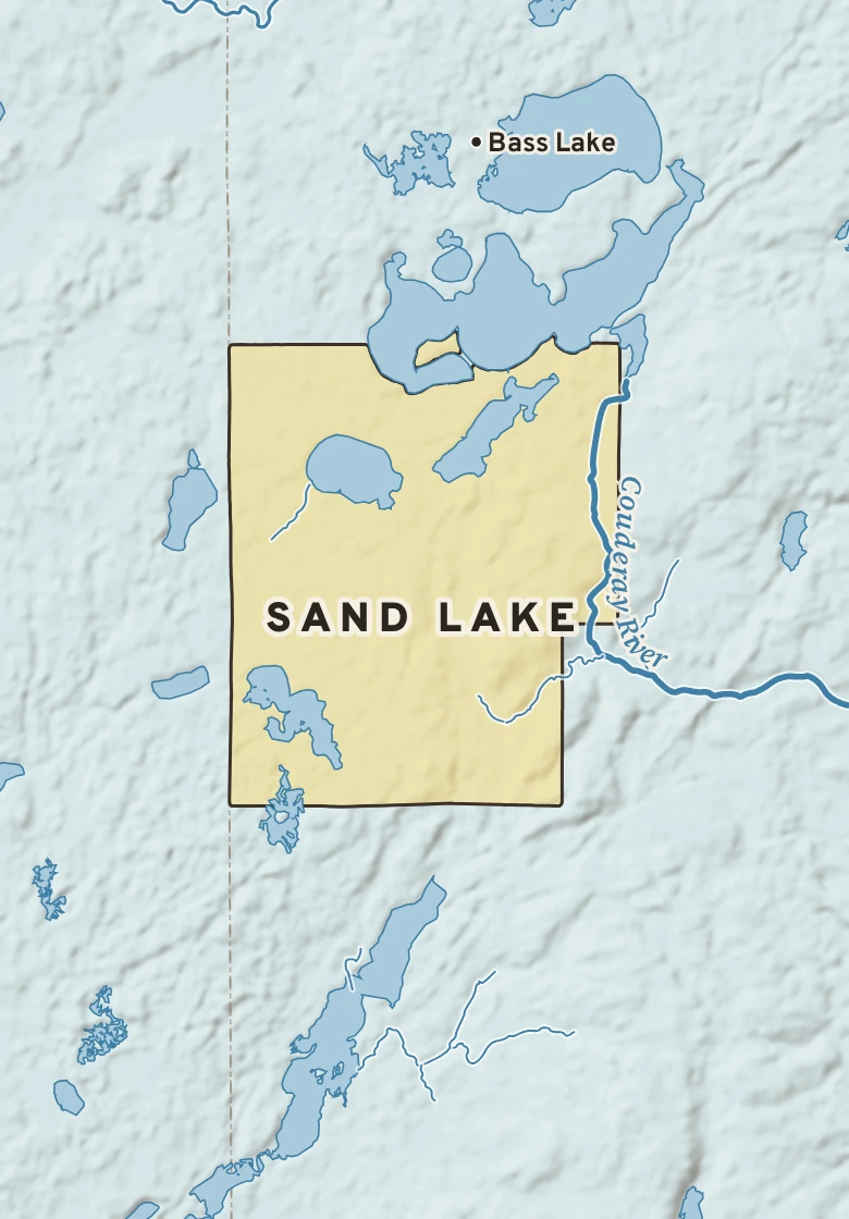 Atlas plate of Sand Lake, Wisconsin.