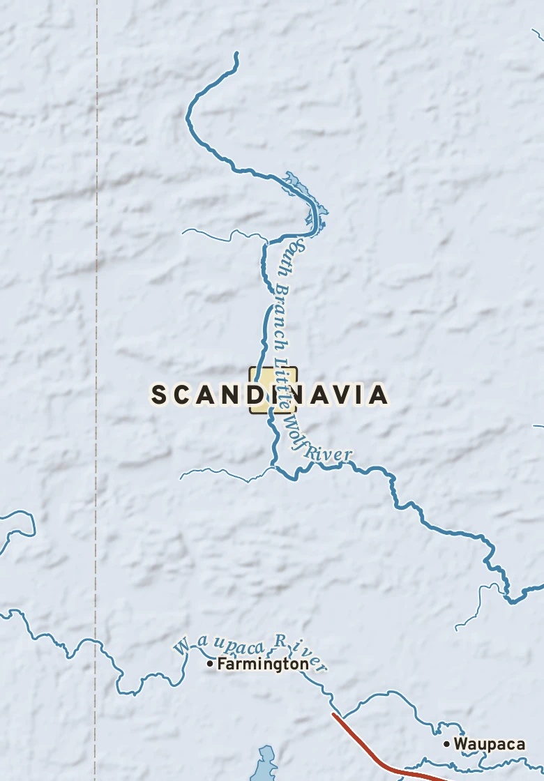 Atlas plate of Scandinavia, Wisconsin.