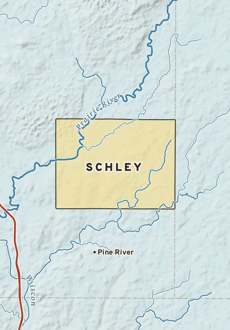 Atlas plate of Schley, Wisconsin.