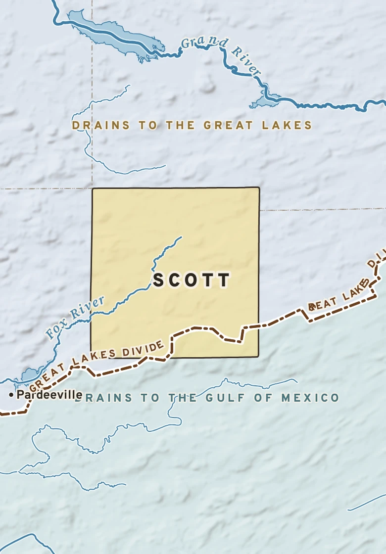 Atlas plate of Scott, Wisconsin.