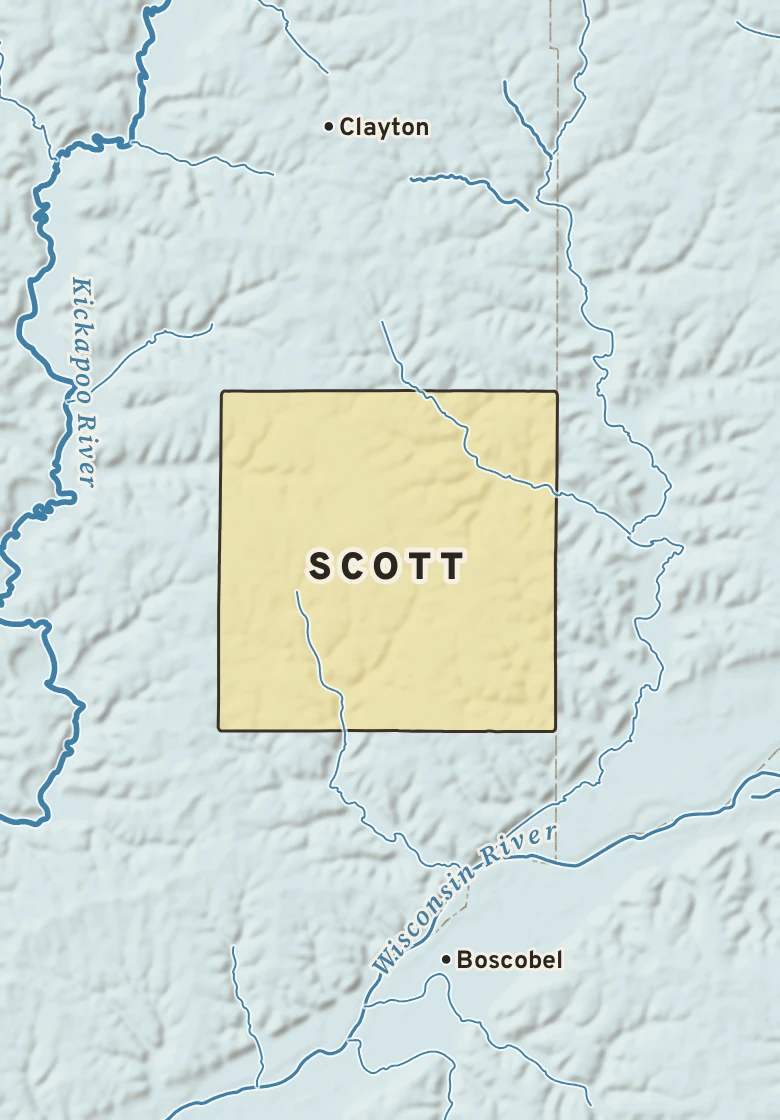 Atlas plate of Scott, Wisconsin.