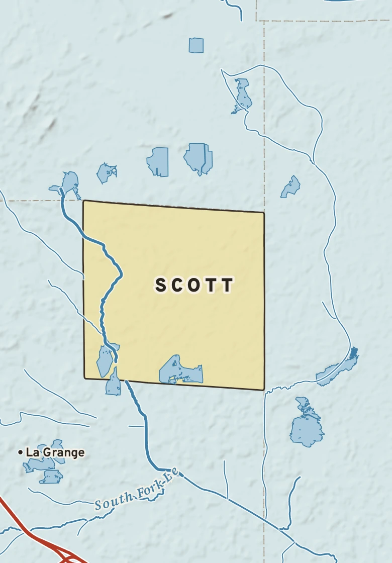 Atlas plate of Scott, Wisconsin.