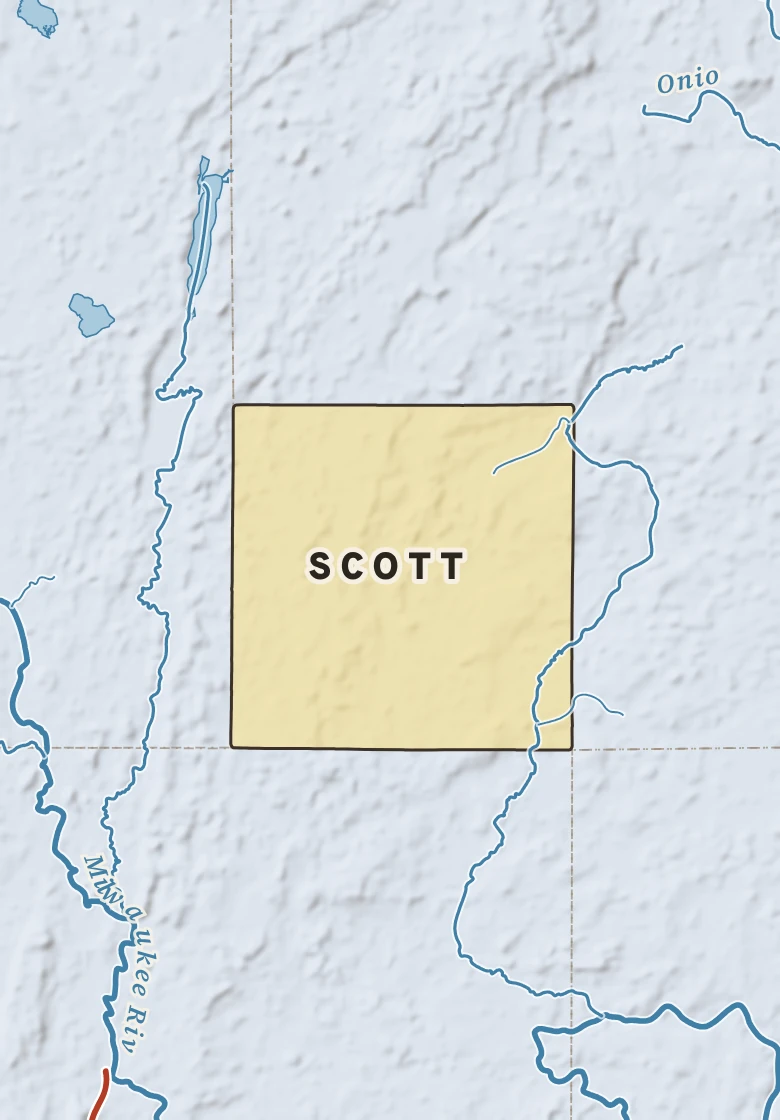Atlas plate of Scott, Wisconsin.