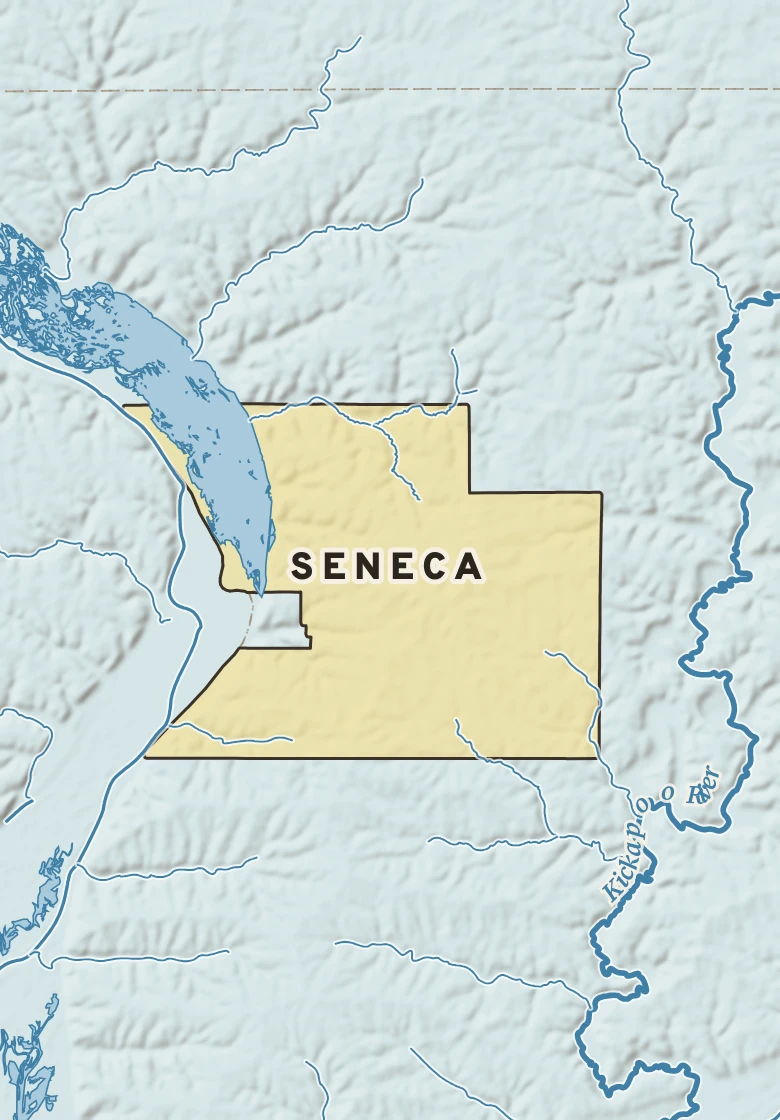 Atlas plate of Seneca, Wisconsin.