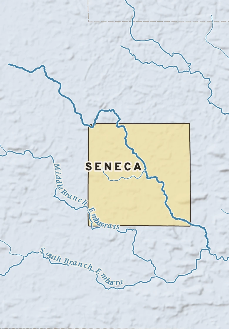 Atlas plate of Seneca, Wisconsin.