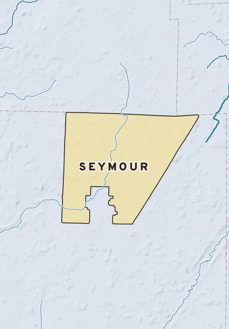 Atlas plate of Seymour, Wisconsin.