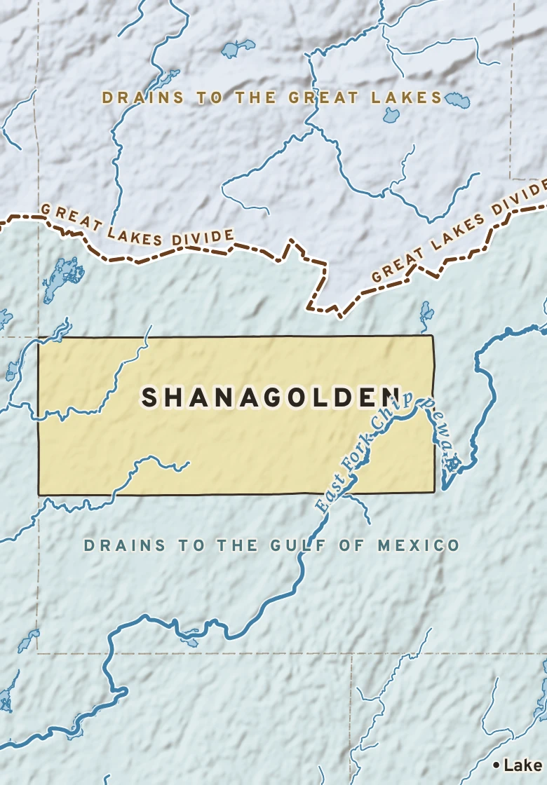 Atlas plate of Shanagolden, Wisconsin.