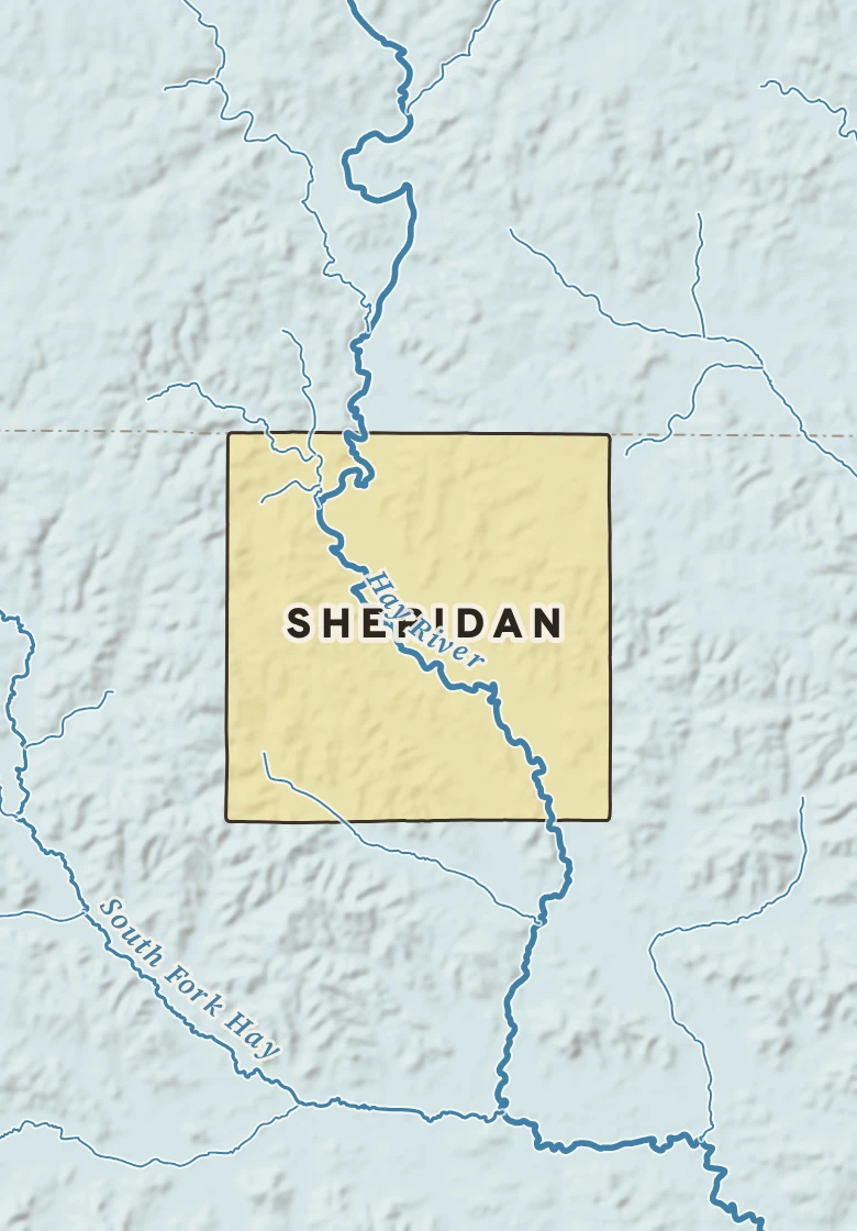 Atlas plate of Sheridan, Wisconsin.