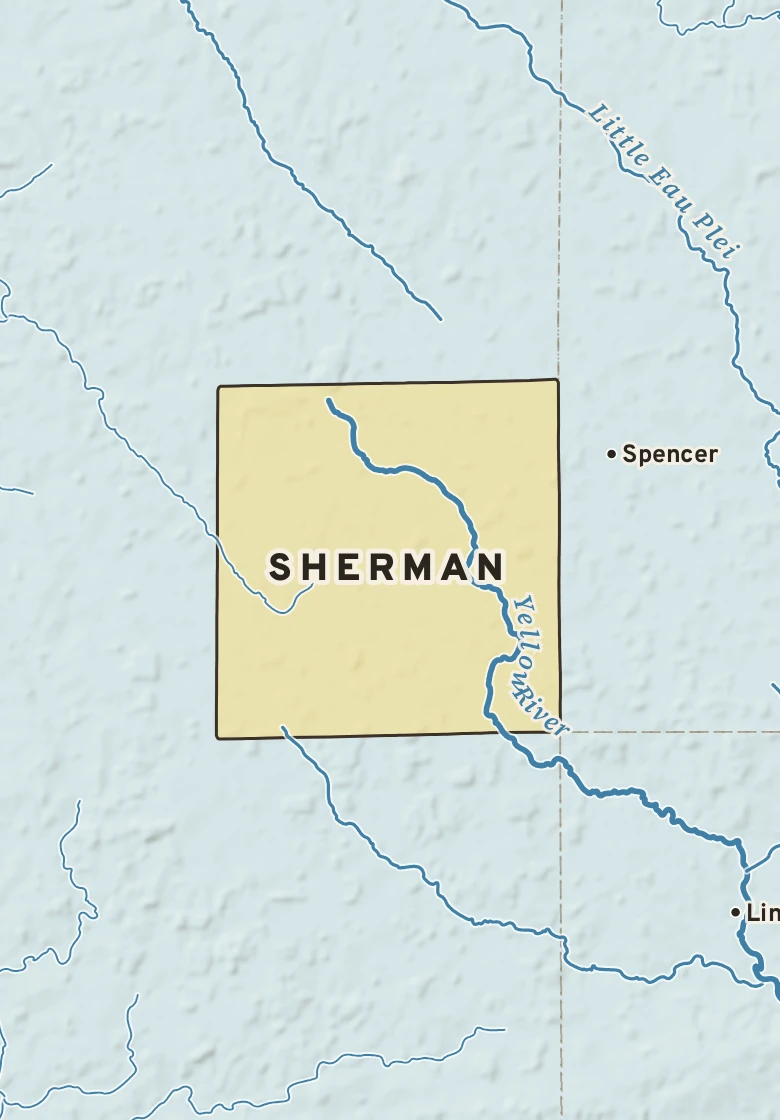 Atlas plate of Sherman, Wisconsin.