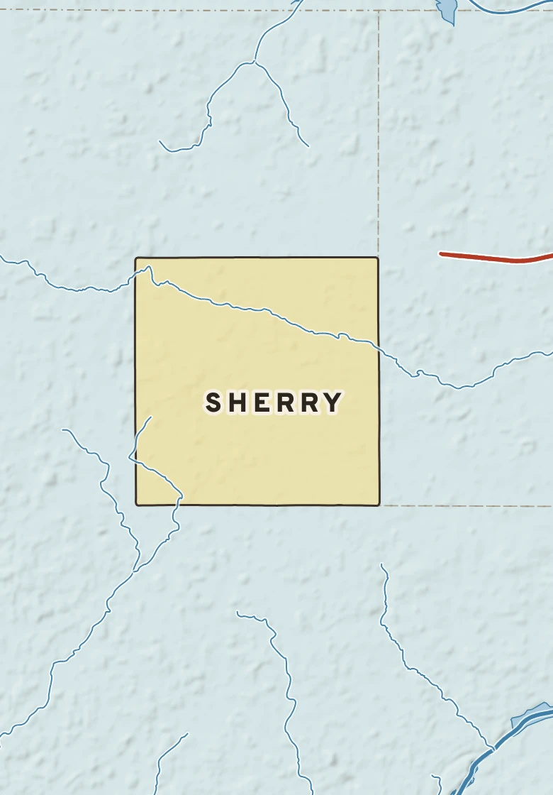 Atlas plate of Sherry, Wisconsin.