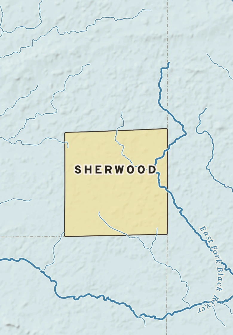 Atlas plate of Sherwood, Wisconsin.