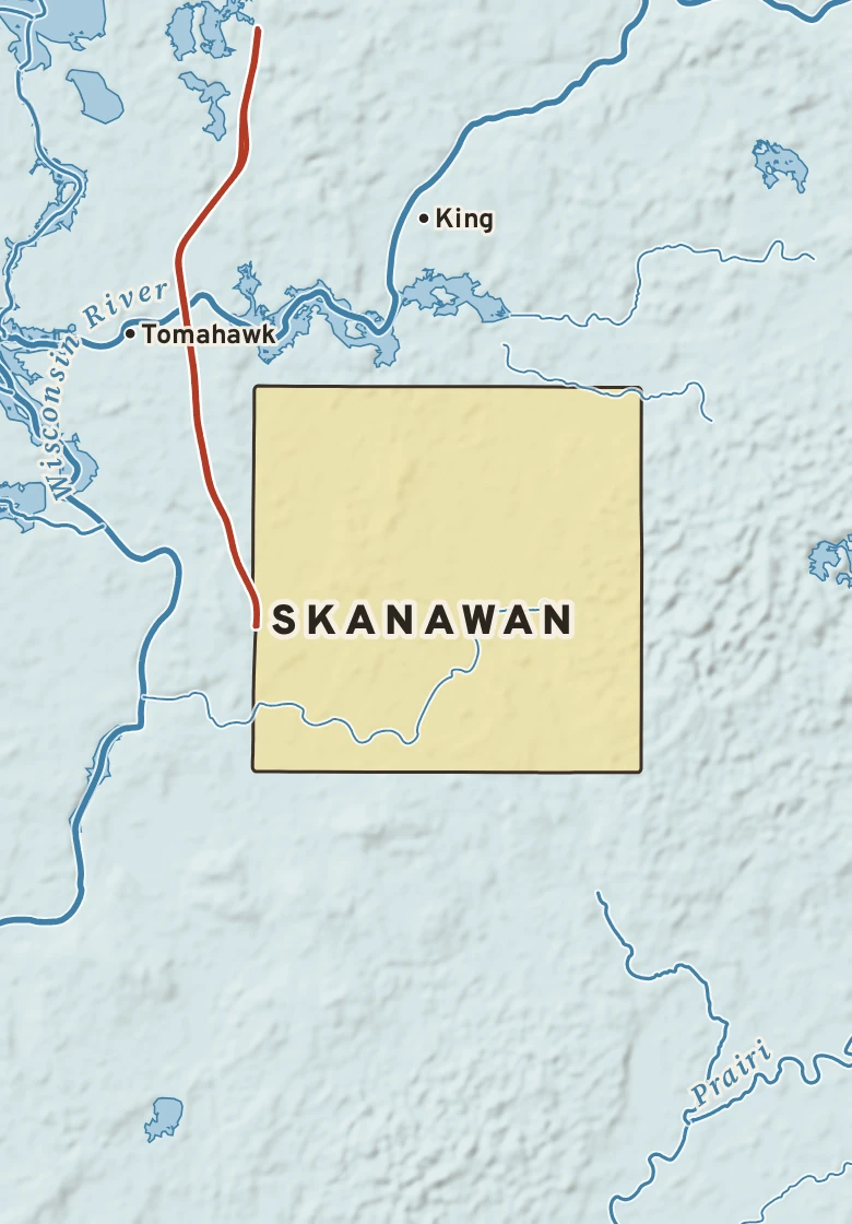 Atlas plate of Skanawan, Wisconsin.