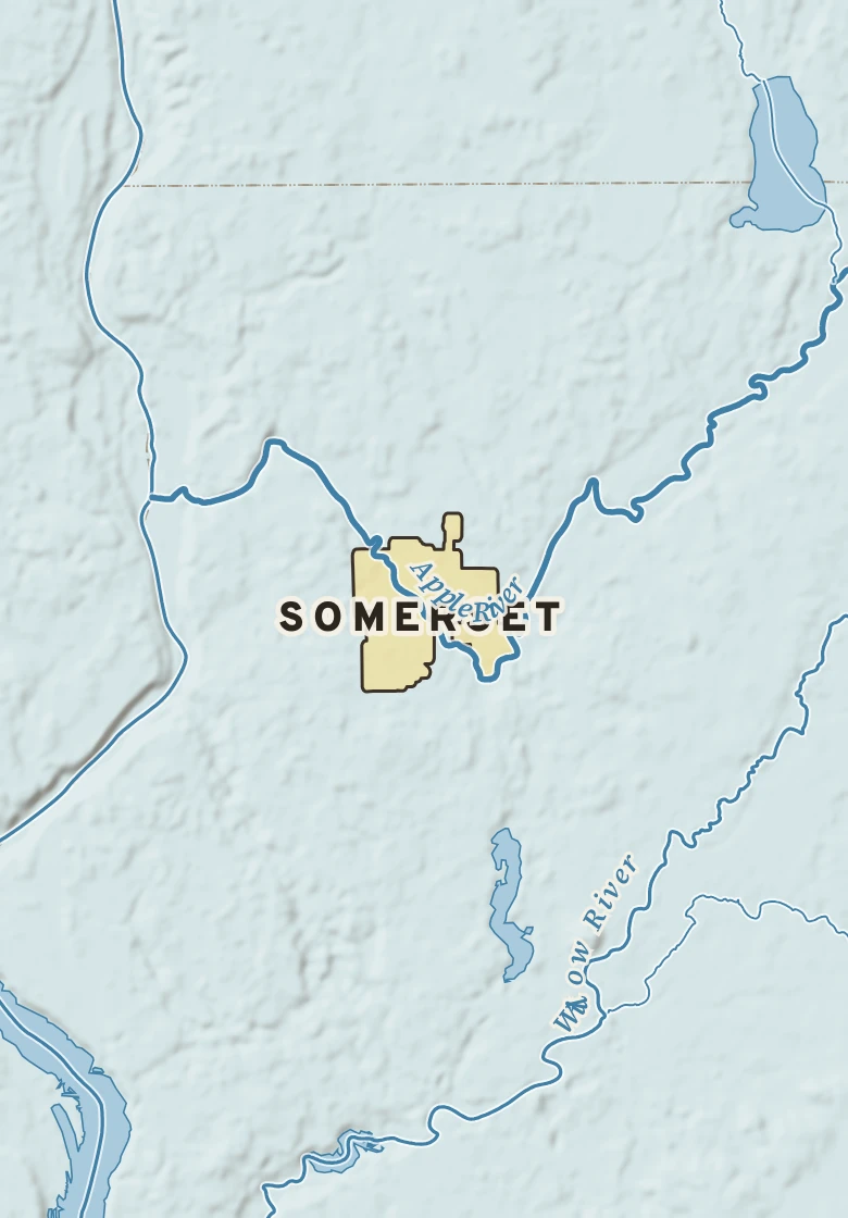 Atlas plate of Somerset, Wisconsin.