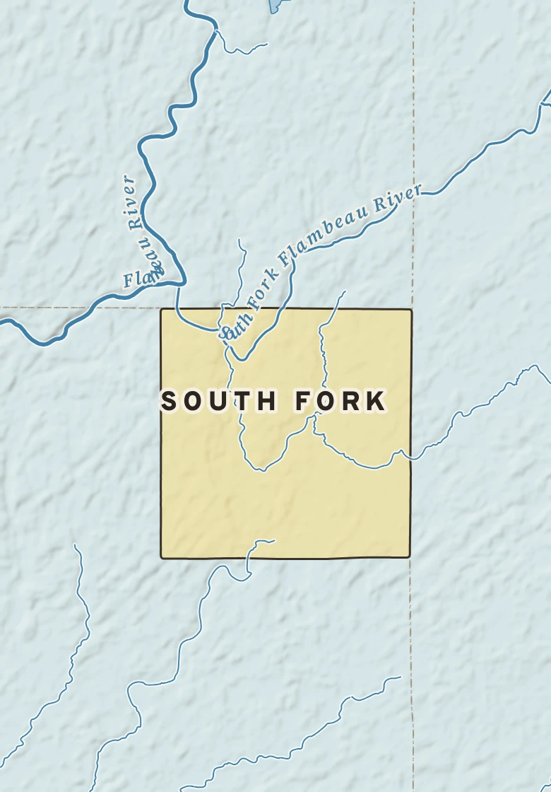 Atlas plate of South Fork, Wisconsin.