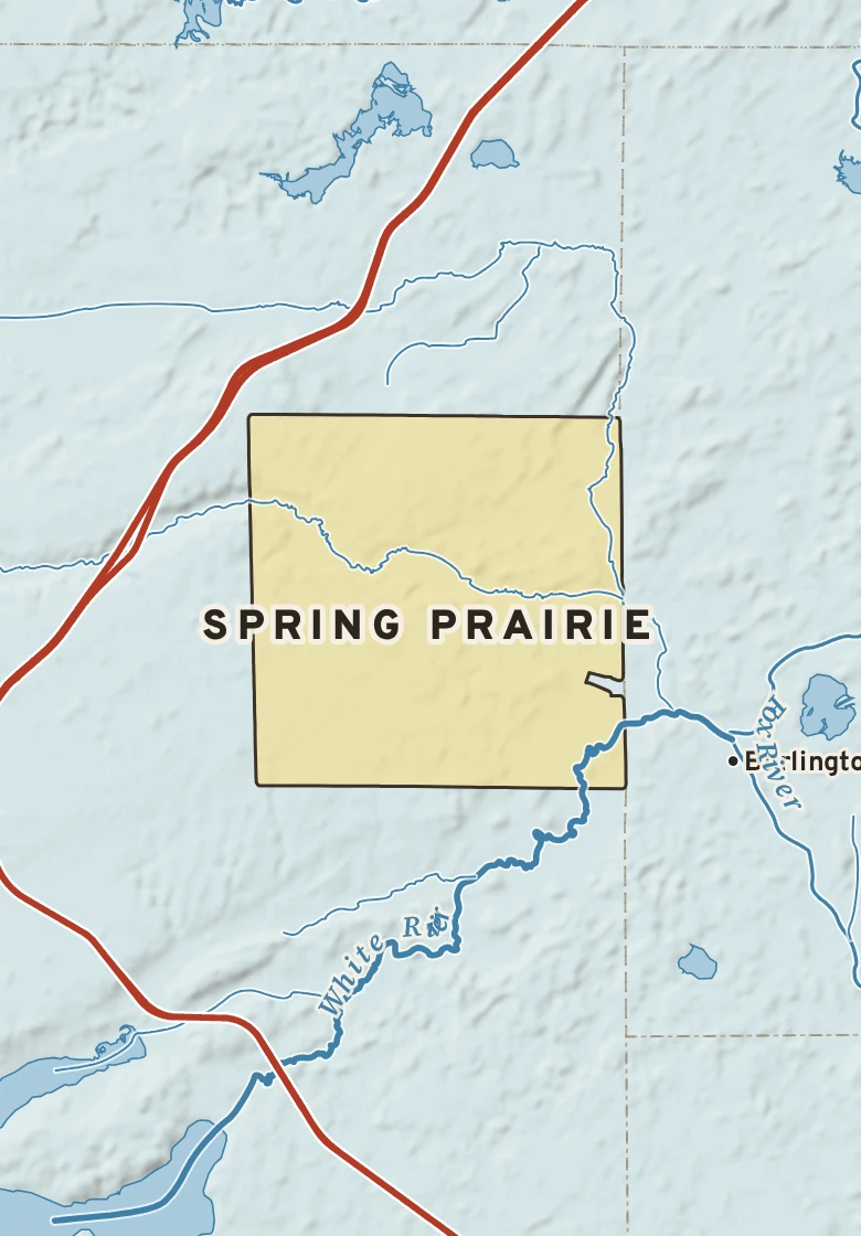 Atlas plate of Spring Prairie, Wisconsin.